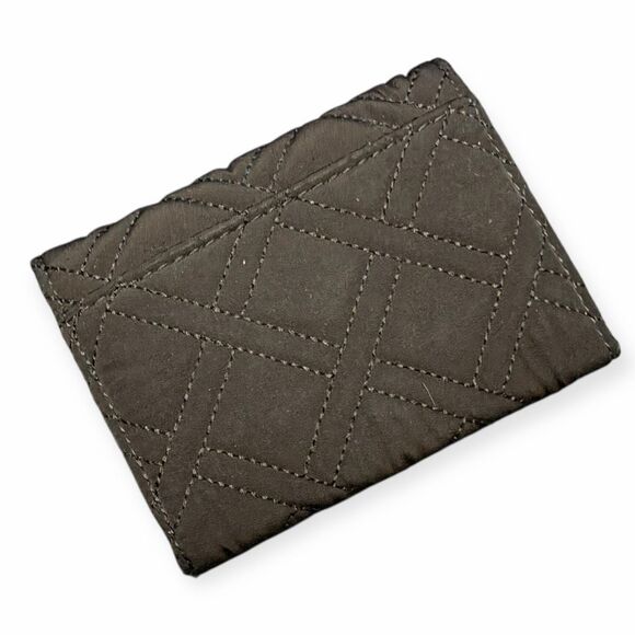 VERA BRADLEY Women’s Black Diamond-Quilted Wallet - Picture 4 of 5